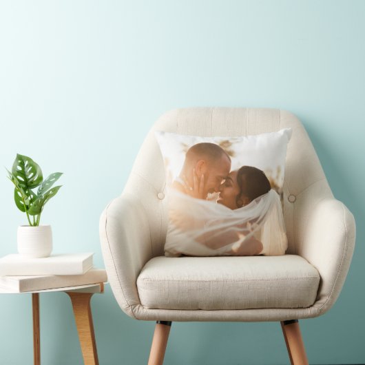 Weddenfoto Memory Newly Weds Keepomwille Kussen (Stoel)