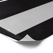 Weddenfoto met namen en datum poster (Hoek)