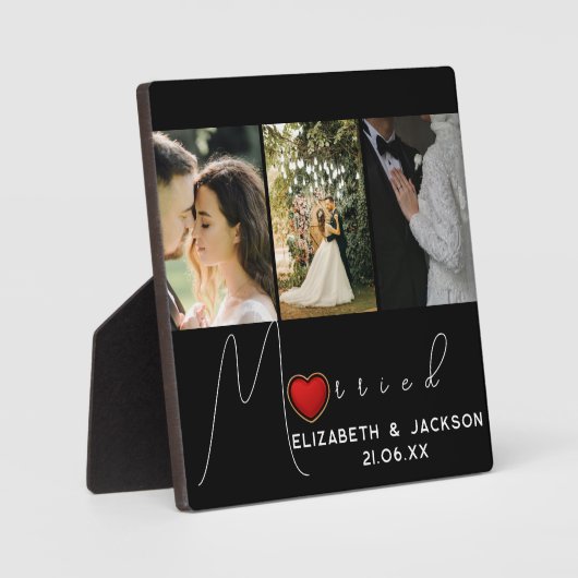 Weddenfoto Plaque Fotoplaat (Voorkant)