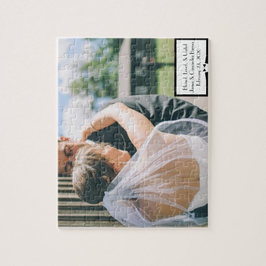 Weddenfoto Puzzle Legpuzzel (Verticaal)