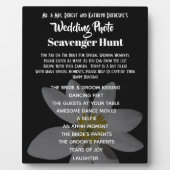 Weddenfoto Scavenger Hunt Black Fotoplaat (Voorkant)