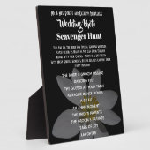 Weddenfoto Scavenger Hunt Black Fotoplaat (Zijkant)