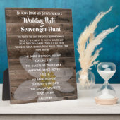 Weddenfoto Scavenger Hunt Fotoplaat (Zijkant)