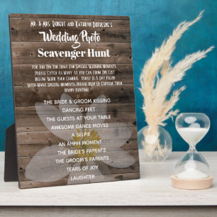 Weddenfoto Scavenger Hunt Fotoplaat