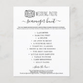 Weddenfoto Scavenger Hunt I Spy Game Flyer (Voorkant)