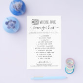 Weddenfoto Scavenger Hunt I Spy Game Flyer (Enkel)