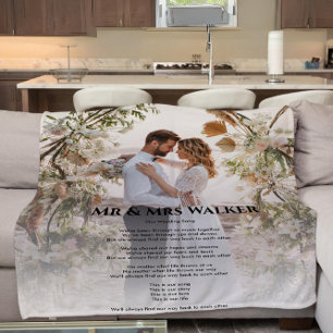 Weddenfoto Song lyrics Fleece Blanket