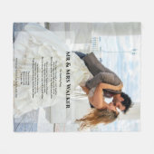 Weddenfoto Song lyrics Fleece Blanket Deken (Voorkant (Horizontaal))