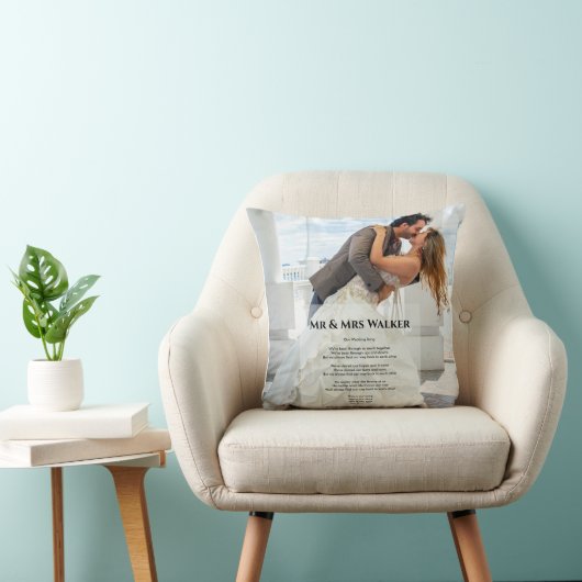 Weddenfoto Song-Sierkussen Kussen (Stoel)