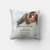 Weddenfoto Song-Sierkussen Kussen (Voorkant)