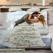 Weddenfoto Song-tekst Fleece Deken