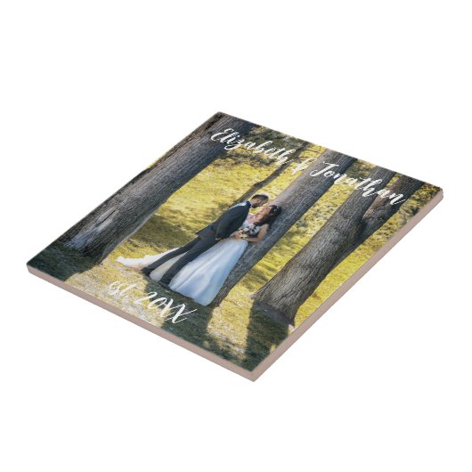 Weddenfoto Tegeltje (Zijkant)