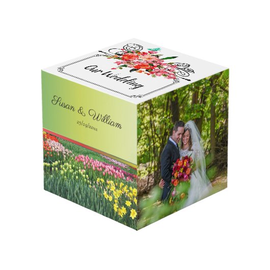 Weddenfoto voor Cube Kubus (Voorkant hoekig)