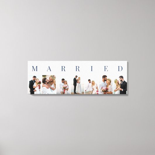 Weddenfoto's GEMAAKT 7 Afbeelding collage Canvas Afdruk (Voorkant)