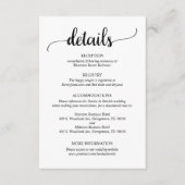 Weddengegevens, ritueel script informatiekaartje (Voorkant)