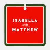 Weddengeld en Verloving Metalen Ornament (Achterkant)