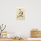 Weddenjassen, mode bord van Ackermann's Repo Poster (Keuken)
