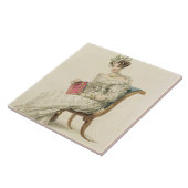 Weddenjassen, mode bord van Ackermann's Repo Tegeltje (Zijkant)