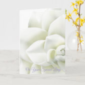 Weddenkaart op je speciale dag kaart (Gele Bloem)