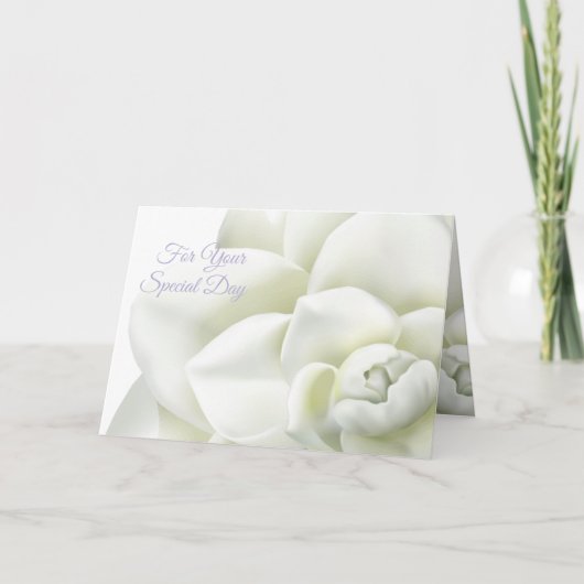 Weddenkaart voor uw speciale dag kaart (Voorkant)