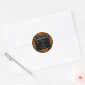 Weddenlabel Ronde Sticker (Envelop)