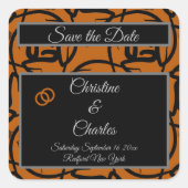 Weddenlabel Vierkante Sticker (Voorkant)