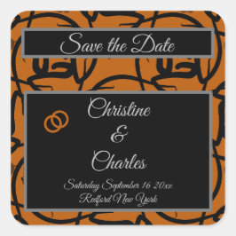 Weddenlabel Vierkante Sticker