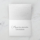 Weddenliefdestekst met afgevlachte Rozen Kaart (Binnen)