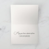 Weddenliefdestekst met afgevlachte Rozen Kaart (Binnen)