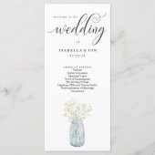 Weddenmassa/ceremonieprogramma Fan Programmakaart (Voorkant)