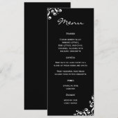 Weddenmenu Damask Menu (Voorkant / Achterkant)