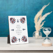 Weddenpaar, Newly Wed Blessing, Verloving gif Fotoplaat (Zijkant)