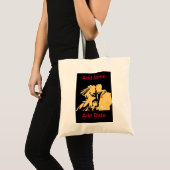 Weddenpaar Silhoutte Tote Bag (Voorkant (product))