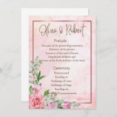 Weddenprogramma (Voorkant / Achterkant)