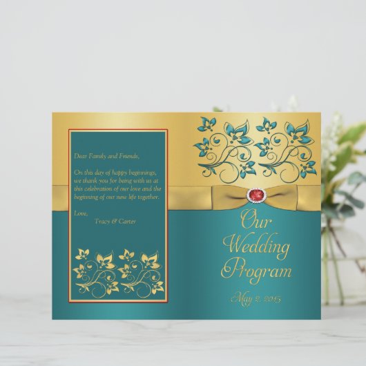 Weddenprogramma (Staand voorkant)