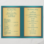 Weddenprogramma (Achterkant)