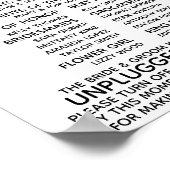 Weddenprogramma/afneembaar teken poster (Hoek)