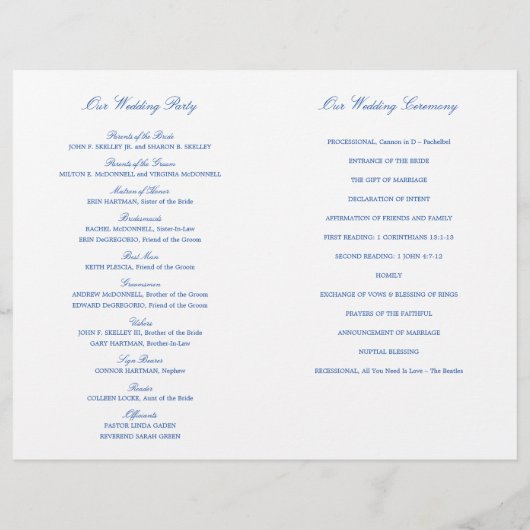 Weddenprogramma | Blue Adirondack Beach Chairs (Achterkant)