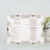 "Weddenprogramma"  Bourgogoud (Staand voorkant)