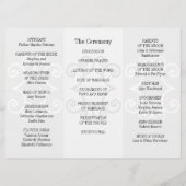 Weddenprogramma Brochure Gray Curl Programmakaart (Achterkant)