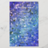 Weddenprogramma | Crystal Blue Lavender (Achterkant)