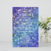 Weddenprogramma | Crystal Blue Lavender (Staand voorkant)