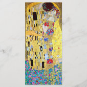 Weddenprogramma; de kus van Gustav Klimt Programmakaart (Achterkant)