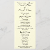 Weddenprogramma; de kus van Gustav Klimt Programmakaart (Voorkant)