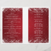 Weddenprogramma Glamoureuze Sparks Red (Achterkant)