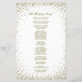 Weddenprogramma | Glitter-Confetti (goudglitter) (Achterkant)