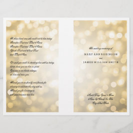 Weddenprogramma Gold Glitter Lights