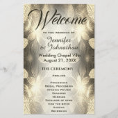 Weddenprogramma | Gold Leaf-look (Voorkant)