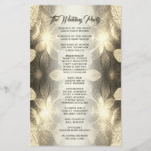 Weddenprogramma | Gold Leaf-look (Achterkant)