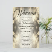 Weddenprogramma | Gold Leaf-look (Staand voorkant)